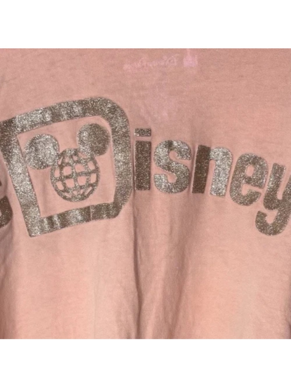 Disney Parks Authentic Spirt Jersey Size Large Walt Disney World Rose Gold